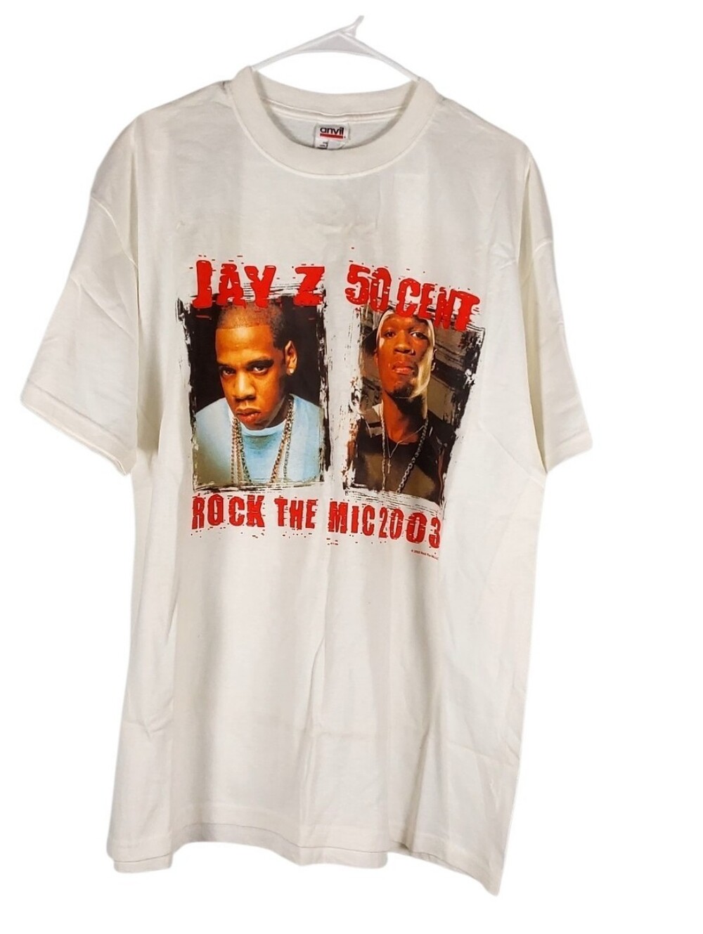 Vintage Jay-Z 50 Cent "Rock The Mic 2003" T-Shirt